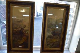Pair of Victorian Stag Prints