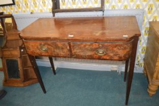 Georgian Breakfront Console Table with Two Drawers
