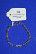 9ct Gold Chain Bracelet ~3.9g