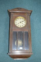 1930’s Oak Cased Wall Clock