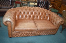 Chesterfield Two Seat Sofa in Tan