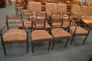 Set of Eight Mahogany Dining Chairs