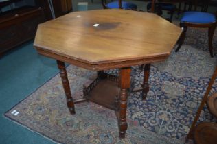 Victorian Mahogany Octagonal Tea Table