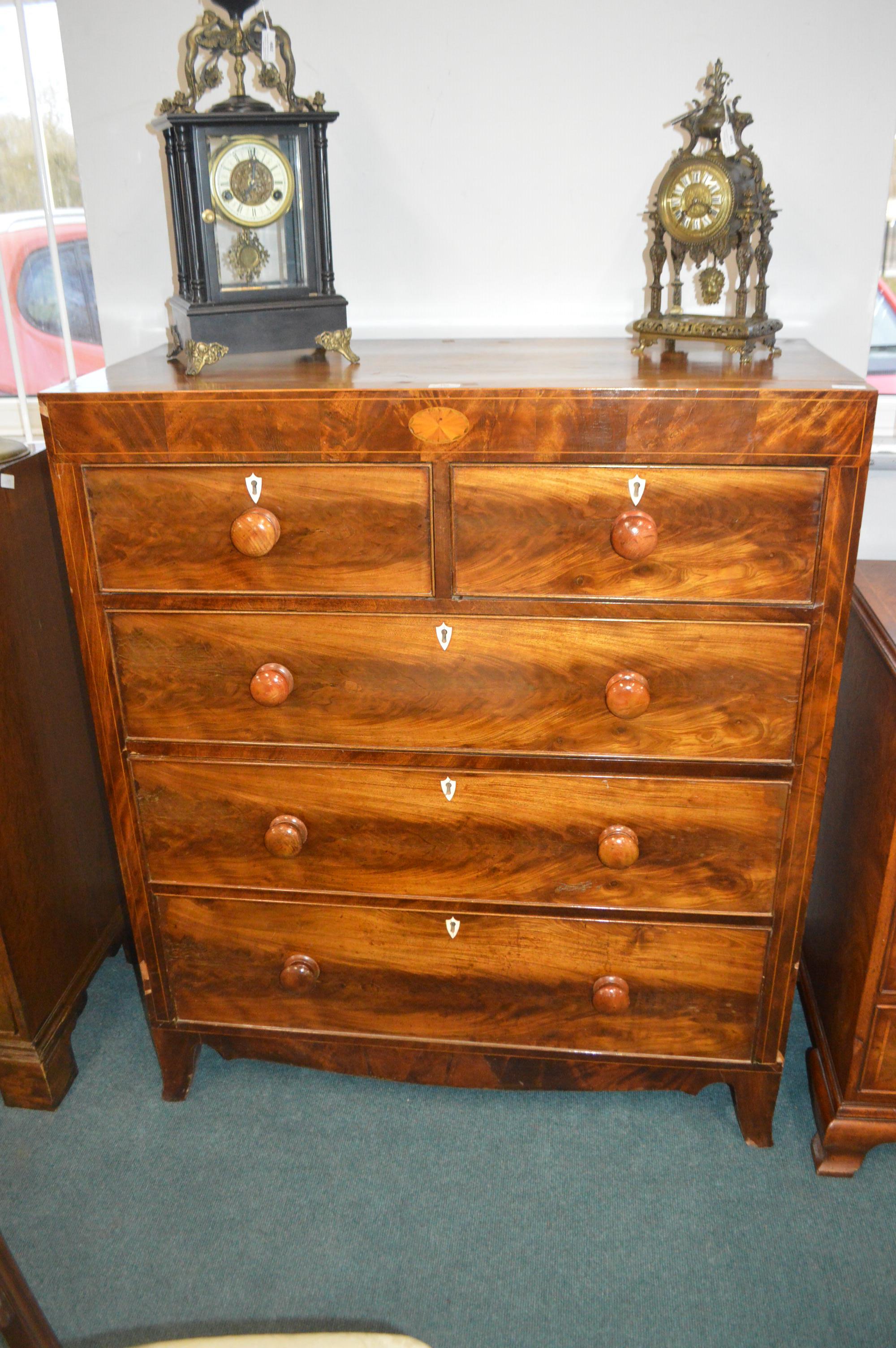 Victorian Two Over Three Chest of Drawers - Image 2 of 5