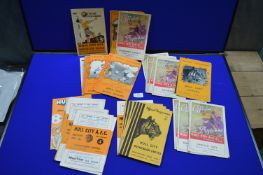 Hull City Home Game Football Programmes 1940’s-1950’s