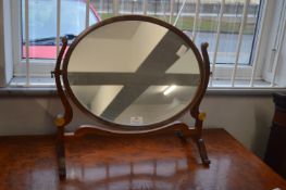 Georgian Walnut Veneered Dressing Table Mirror