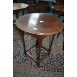 Oak Circular Barley Twist Occasional Table