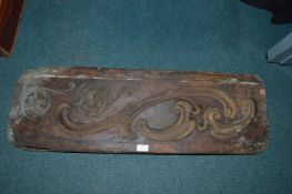 Large Carved Wooden Moulding Block