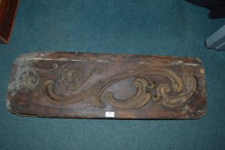 Large Carved Wooden Moulding Block
