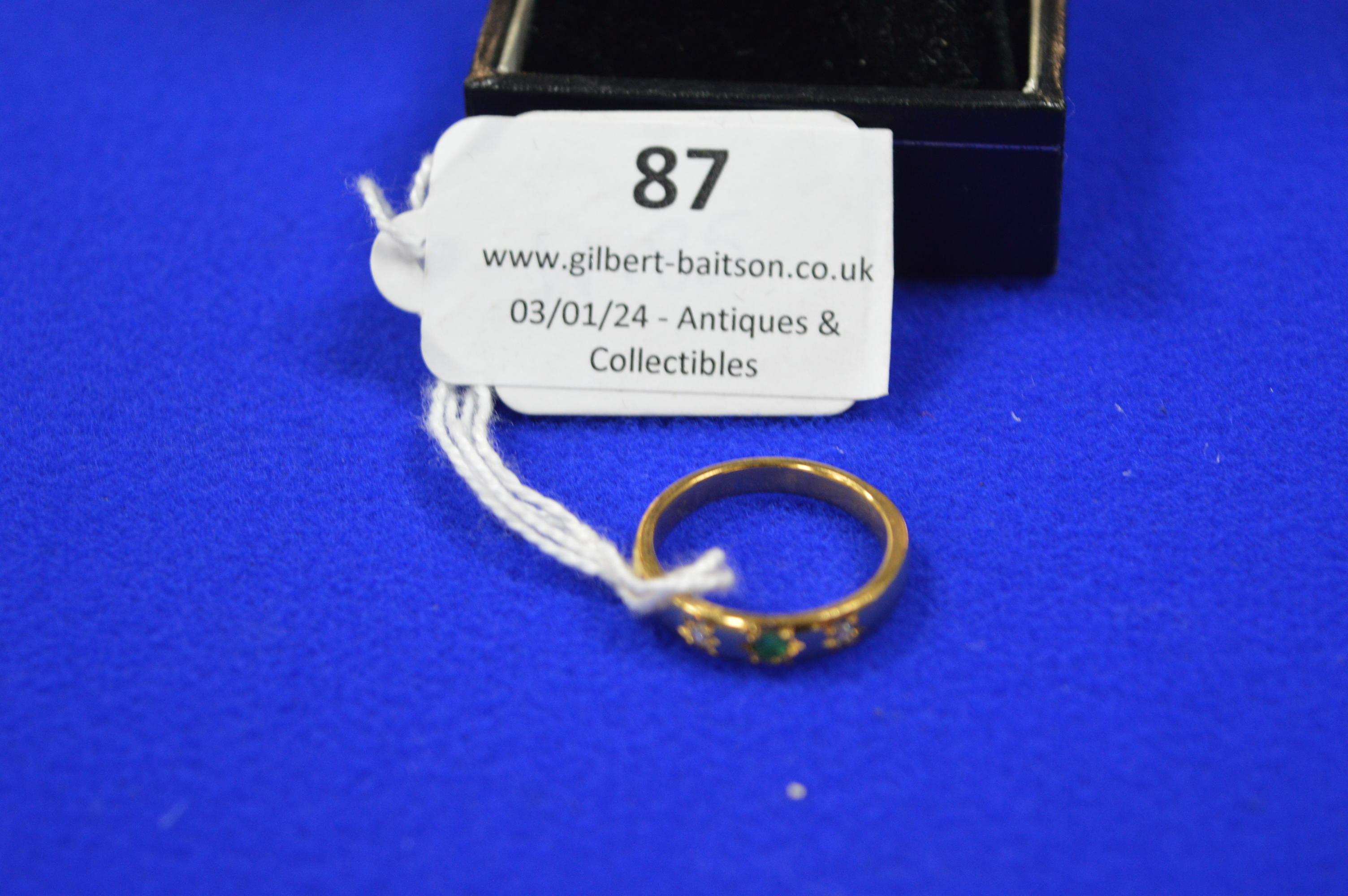 Unmarked Yellow Metal Ring Size: L ~4.9g - Image 2 of 4
