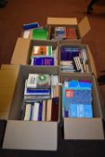 *Six Boxes of Reference Books on Biology, Computers, Microbiology, etc.