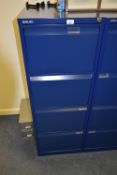 *Bisley Four Drawer Foolscap Filing Cabinet in Blue