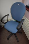 *Gas-Lift Office Chair in Blue