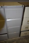 *Bisley Four Drawer Foolscap Filing Cabinet in Grey