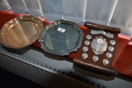 *Two Silver Plate Trays and an Advertiser of the Year Award