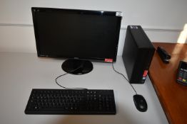 *HP Desktop Computer in Intel i3 Processor, BenQ Monitor, Keyboard, and Mouse