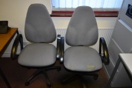 *Two Highback Gas-Lift Office Chairs