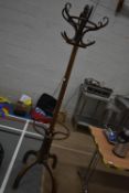 2m Wooden Hat, Coat, and Stick Stand