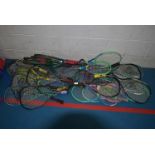 Quantity of Assorted Squash Rackets
