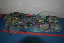 Quantity of Assorted Squash Rackets