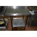Stainless Steel Preparation Table with Commercial Can Opener 90x65cm