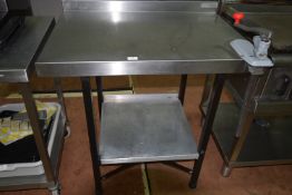 Stainless Steel Preparation Table with Commercial Can Opener 90x65cm