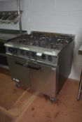 Falcon Six Burner Gas Stove over Two Door Oven 90x80cm
