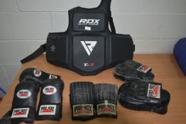 Boxing Kit Including Gloves, Hand Pads, and TCGN-3 Chest Protection Pad