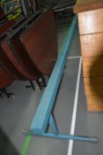 Blue Gymnastics Balancing Beam 12ft long