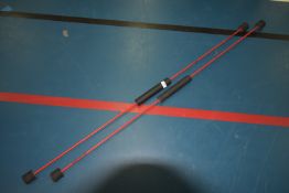 Pair of Red Flexi Bar Toning Sticks (Zumba)