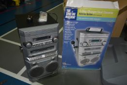 Three Disc Changer/Dual Cassette Karaoke System (no microphone)