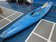 2.6m Blue Kayak with Paddles