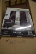 *Beresford Roberts Lined Eyelet Curtains in Aubergine 46” x 54” drop