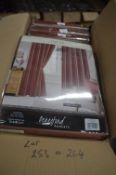 *Beresford Roberts Lined Eyelet Curtains in Sienna 66” x 54” drop