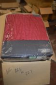 *Montgomery Lined Pencil Pleat Curtains in Red 46” x 90” drop