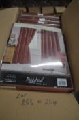 *Beresford Roberts Lined Eyelet Curtains in Sienna 66” x 54” drop