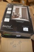 *Beresford Robert Valencia Lined Eyelet Curtains in Mink 90” x 90” drop
