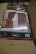 *Beresford Roberts Lined Eyelet Curtains in Sienna 66” x 54” drop