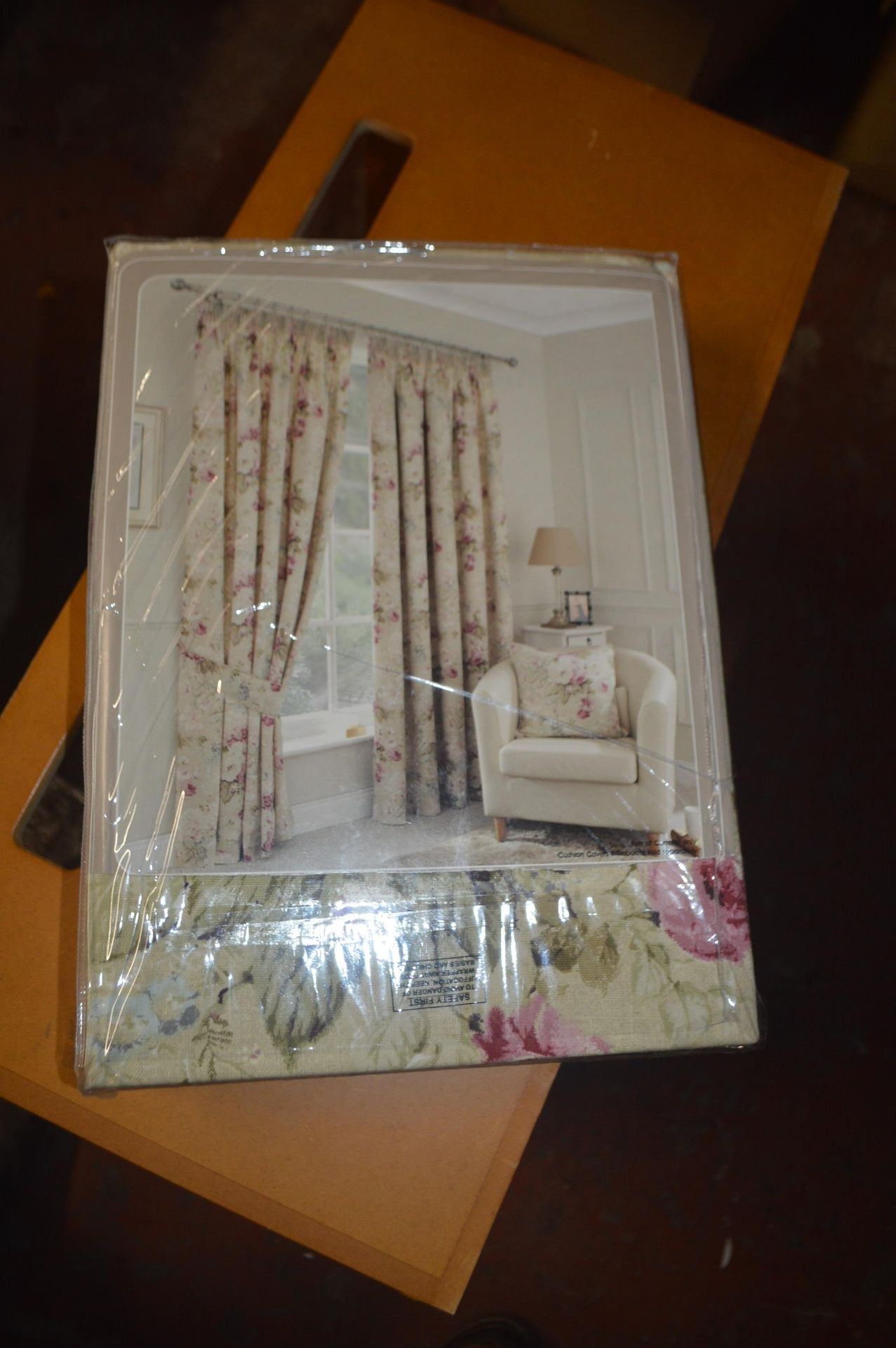 *Berkshire Pencil Pleat Lined Curtains in Pink 46” x 90” drop