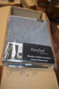 *Beresford Roberts Lined Curtains in Grey with 3” Tape 66” x 54” drop