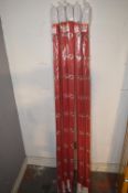 *Five 152x160cm Red Blinds