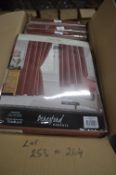 *Beresford Roberts Lined Eyelet Curtains in Sienna 66” x 54” drop