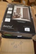 *Beresford Robert Valencia Lined Eyelet Curtains in Mink 90” x 90” drop
