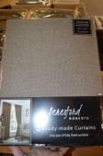*Five Cavendish 3” Tape Lined Curtain in Taupe 66” x 90” drop