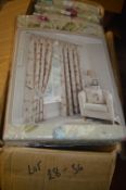 *Berkshire Pencil Pleat Lined Curtains in Pink 46” x 90” drop