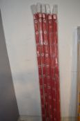 *Five 83x160cm Red Blinds