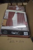 *Beresford Roberts Lined Eyelet Curtains in Sienna 66” x 54” drop