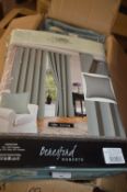 *Valencia Fully Lined Eyelet Curtains in Duck Egg 90” x 72” drop