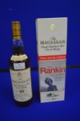 The Macallan 10 Year Old Single Malt Scotch Whisky with Presentation Ian Ranking Book and Box