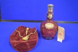 Chivas Royal Salute 21 Year Old Scotch Whisky in Wade Ceramic Presentation Flagon, and Velvet